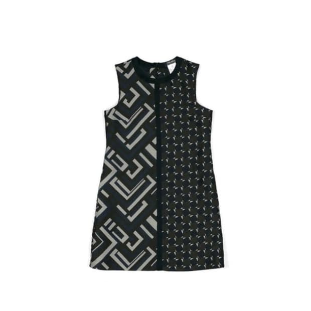 S MaxMara geometric sleeveless dress