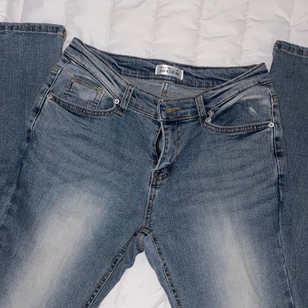 룩켓미 로우라이즈 부츠컷 데님 청바지 팬츠