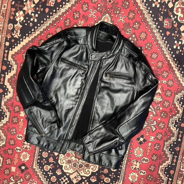 ( L-XL ) 바이커가죽 라이더자켓 레더자켓 레이싱가죽 봄버자켓