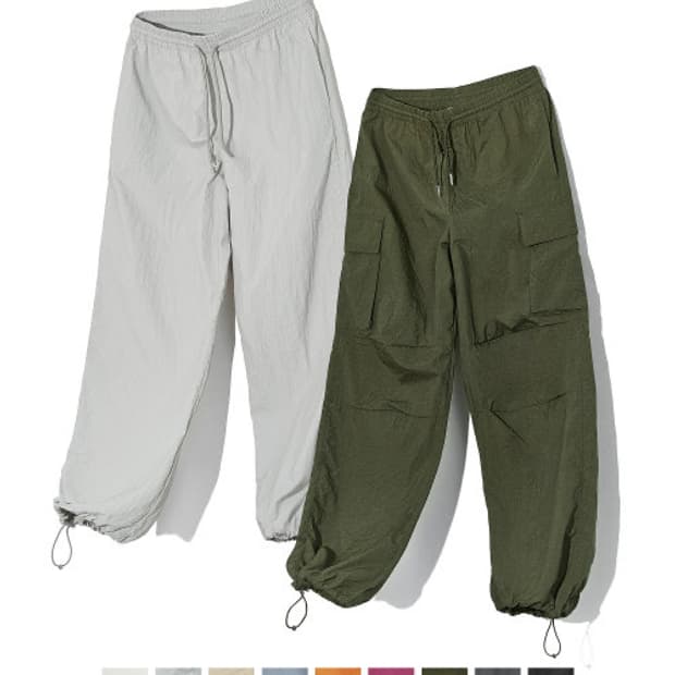 코드그라피 카키 카고팬츠 나일론