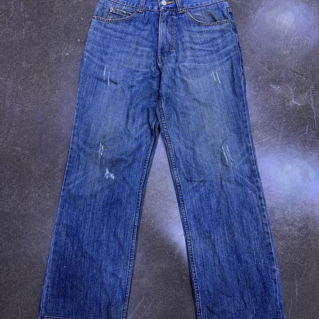 리바이스 521 와이드 레그 빈티지 워싱 코리아 메이드 데님팬츠 30