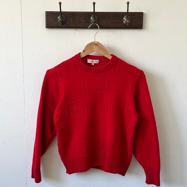 Christian Dior 스타 크롭 스웨터