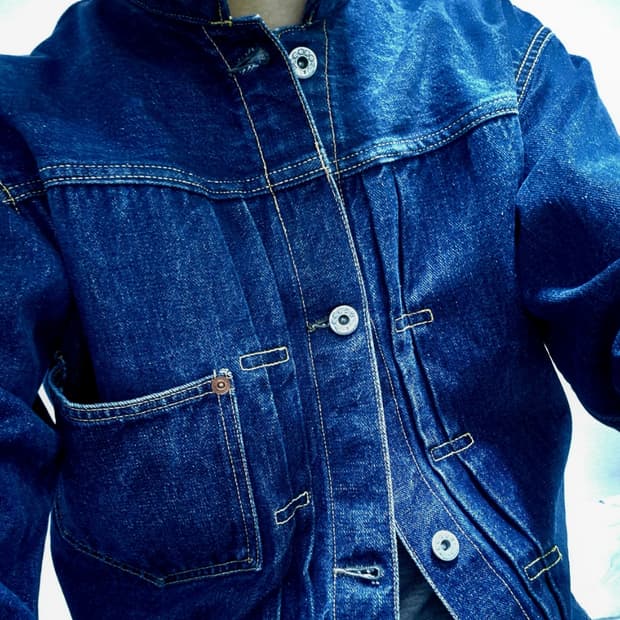 빈티지 리바이스 타입1 신치백 데님자켓