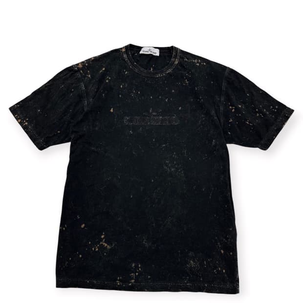 스톤아일랜드 블랙 타이다이 반팔 티셔츠