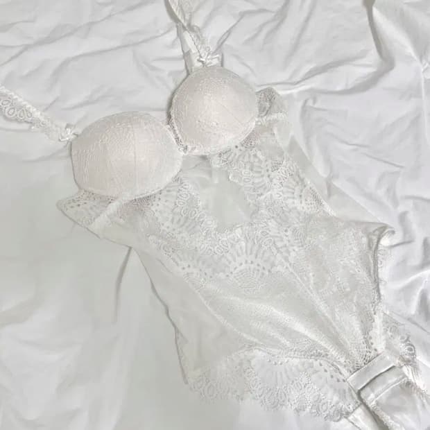 레이스 시스루 란제리