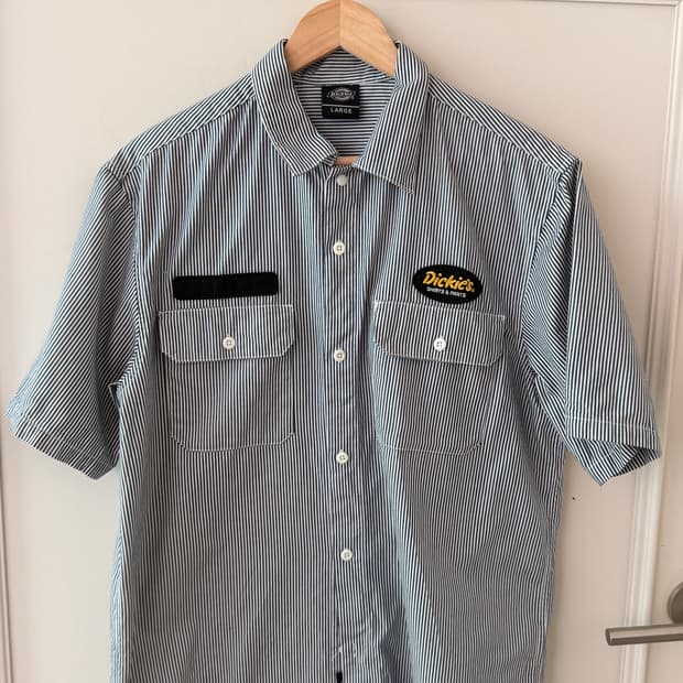 디키즈(Dickies)  패치워크 반팔 셔츠 s/s