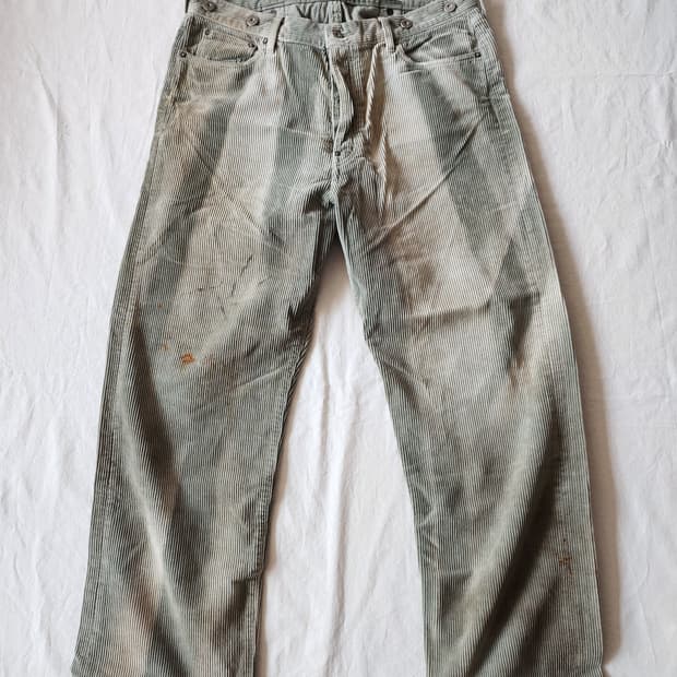 Phos333 coduroy damage pants