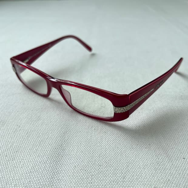 프라다 버건디 크리스탈 안경