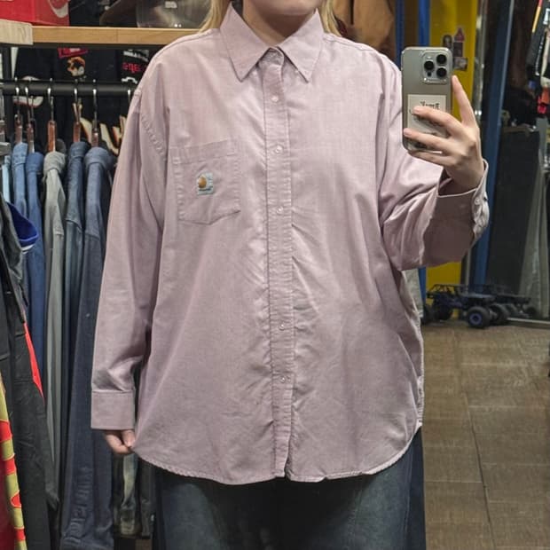 [HI] 칼하트 긴팔셔츠 핑크 