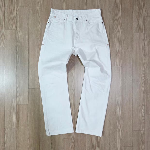 ONE TRUE SAXON 화이트 레귤러 핏 데님 팬츠