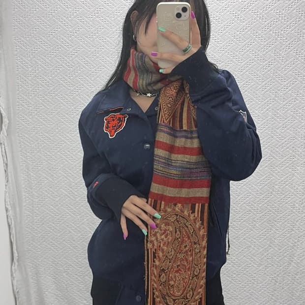 빈티지 보헤미안 페이즐리 패턴 스카프 머플러 C07116