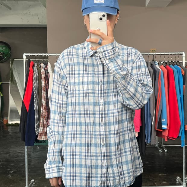 버커루 마원단 체크 셔츠
