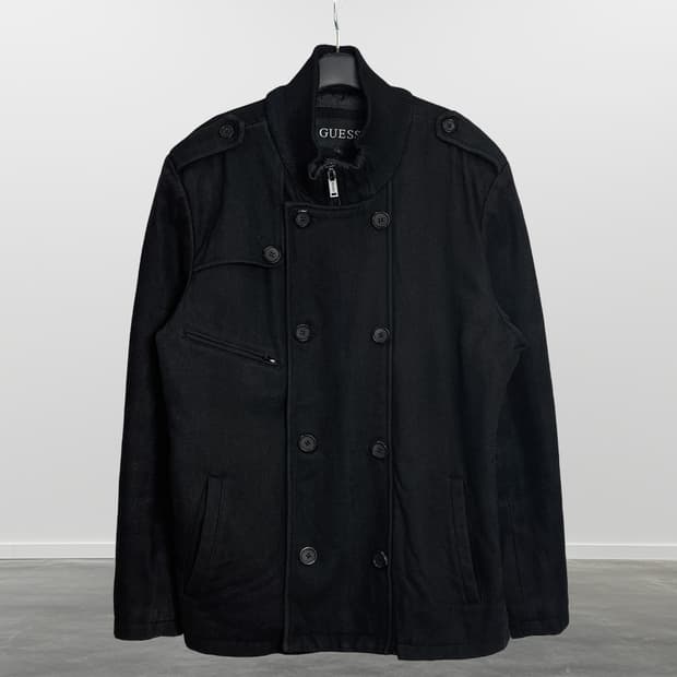 GUESS 울 혼방 더블 집업 자켓