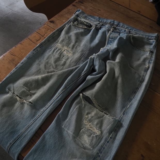 1980's Levi's 66 late 501 selvage denim