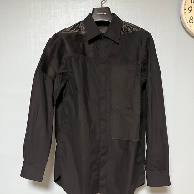 릭오웬스 메인라인 패치 셔츠