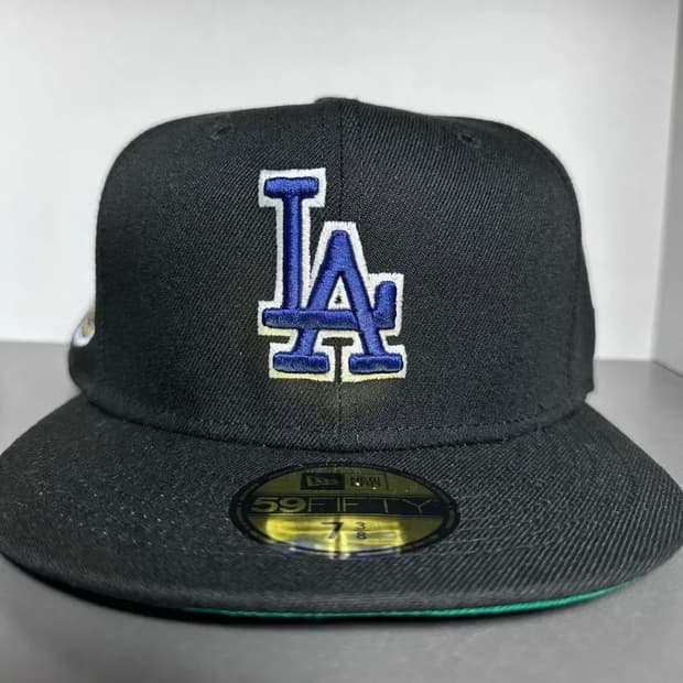 뉴에라 LA 다저스 OG 블랙/화이트/블루 피티드 7 3/8