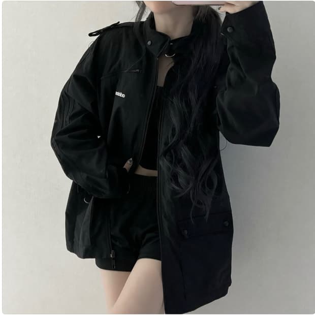 솜빈티지 아디다스 y2k 레더자켓