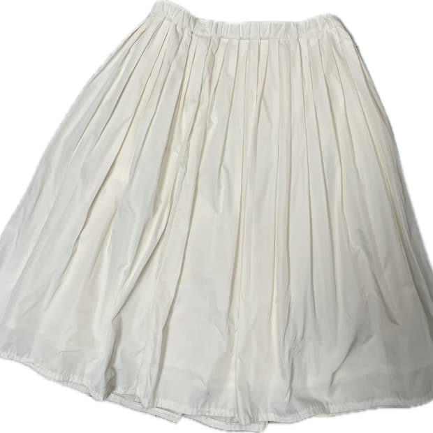화이트플리츠스커트white pleated skirt