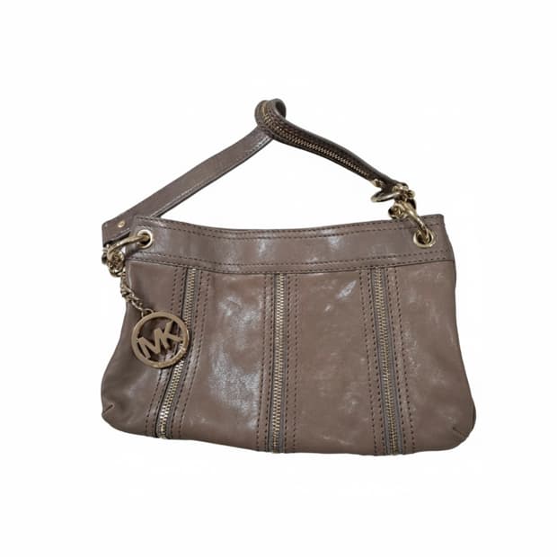 마이클코어스 브라운 레더 크로스백