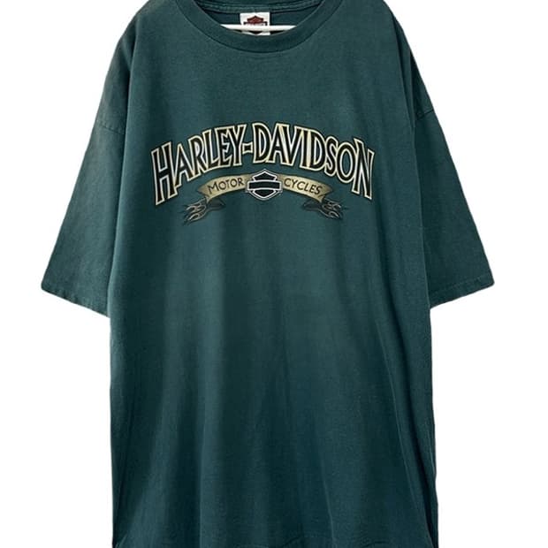 [2XL] HARLEY DAVIDSON 00s 레터링로고 y2k 반팔티