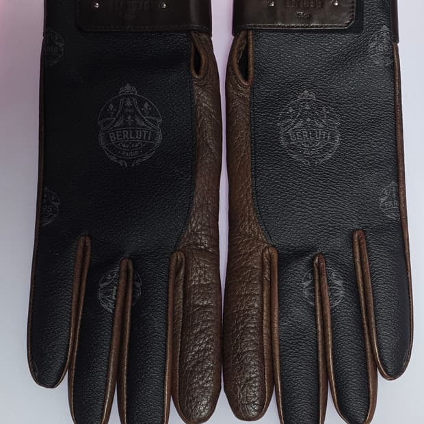 벨루티 berluti 시그니처 캔버스&램스킨 장갑!!!