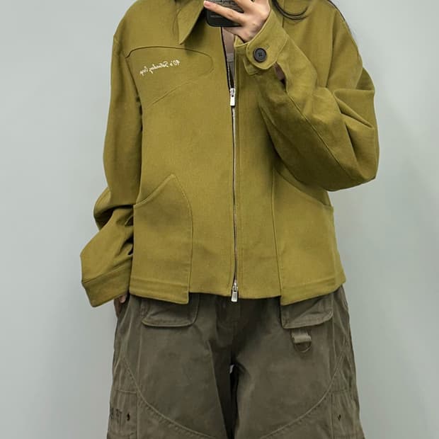 STU 에스티유 패치 포켓 올리브 자켓 