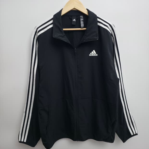 [L] 아디다스 블랙 경량 바람막이