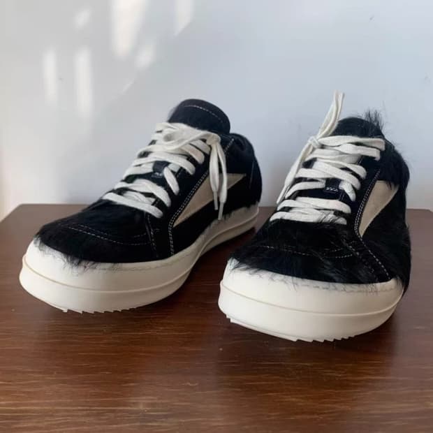 릭오웬스 흑백 말털 RO VANS 42