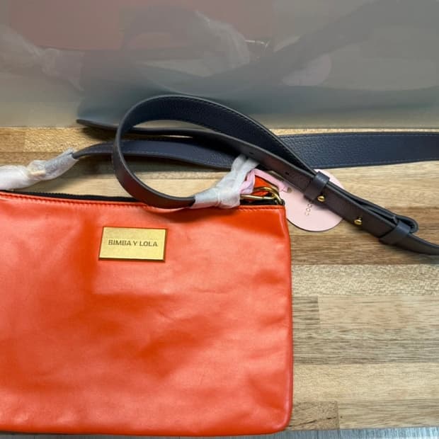 빔바이롤라 천연가죽 크로스+코치넬리가죽밴드