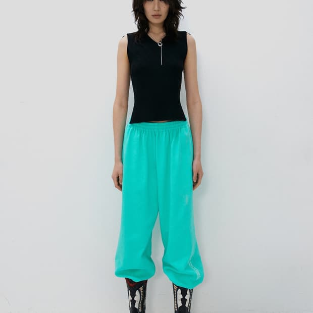 Seo CHECKERBOARD KNIT VEST BLACK