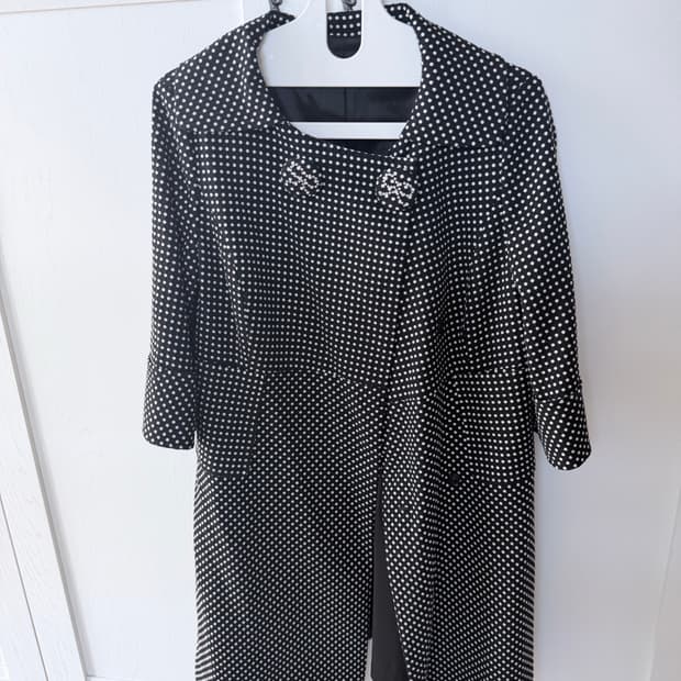 리본 도트 자켓