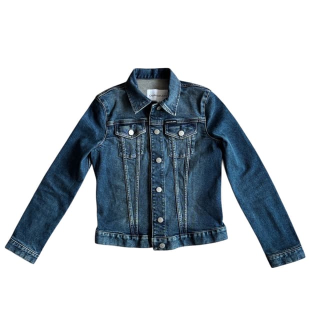 [택O] 캘빈클라인 슬림 트러거데님 자켓 XS