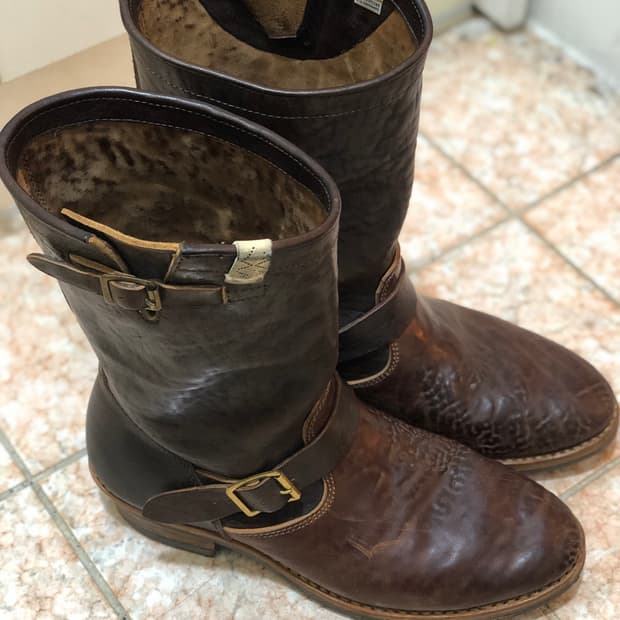 (9.5) visvim t.w.o. boots-folk