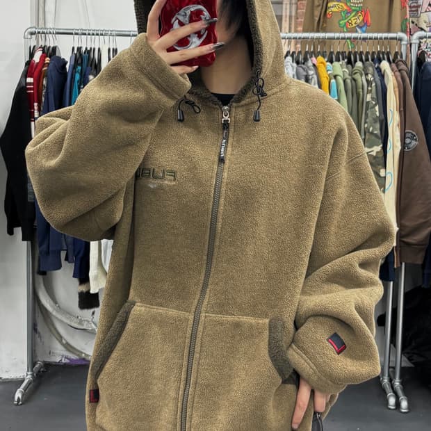 FUBU 푸부 빅로고 플리스 자켓
