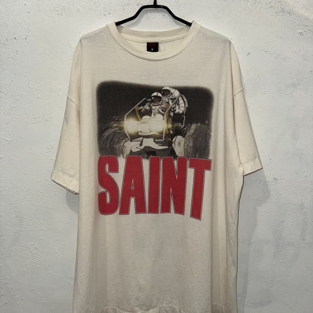 세인트 마이클 x 프리덤 숏슬리브 티셔츠 화이트 - 24SS