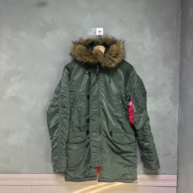 알파인더스트리 N-3B 파카 자켓 세이지