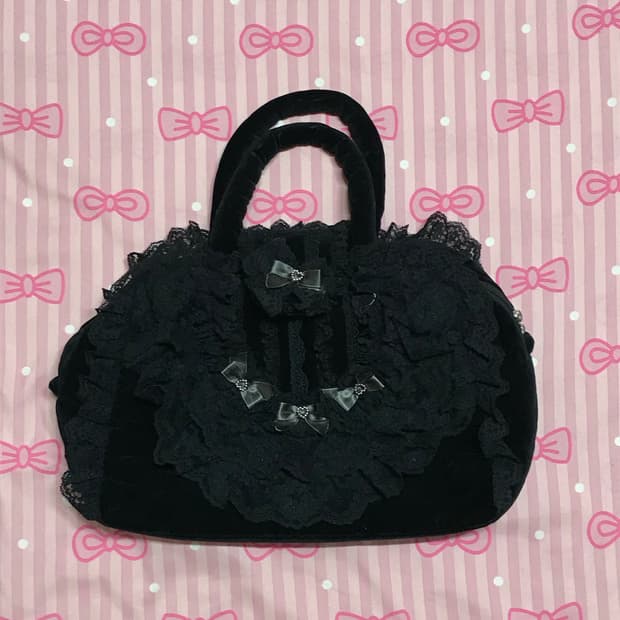 고스로리 레이스 공겜 가방 고딕 고스