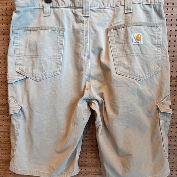 ​[상태 최상] 칼하트 B357 립스탑 카고 워크 쇼츠 - 데저트