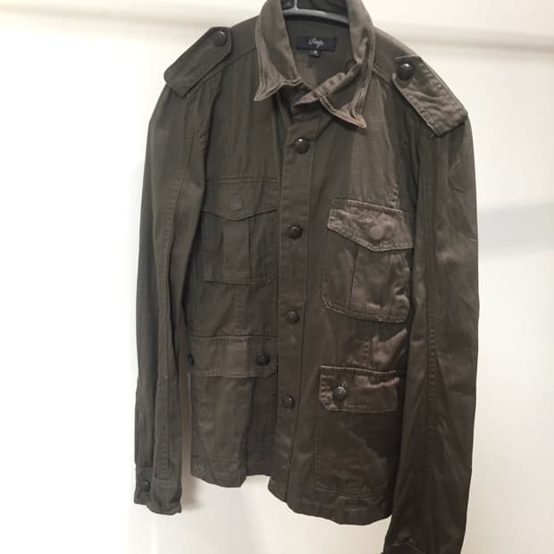 Military 00s button Top 밀리터리 버튼 견장 탑 