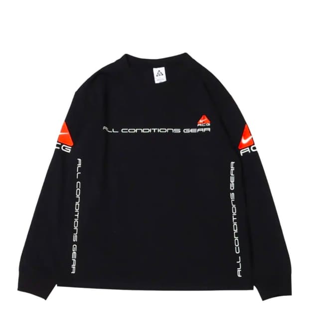[XL] 나이키 NRG ACG 시즈널 렁스 롱슬리브 티셔츠 블랙 