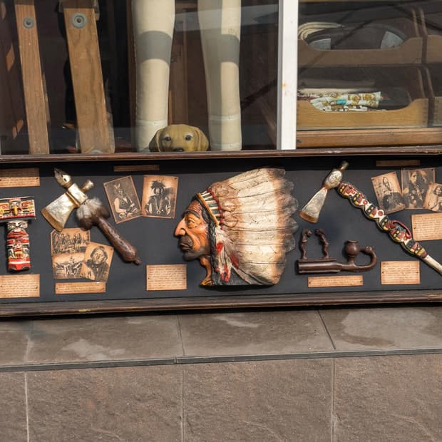 빈티지 소품 네이티브 인디언 아트워크 프레임