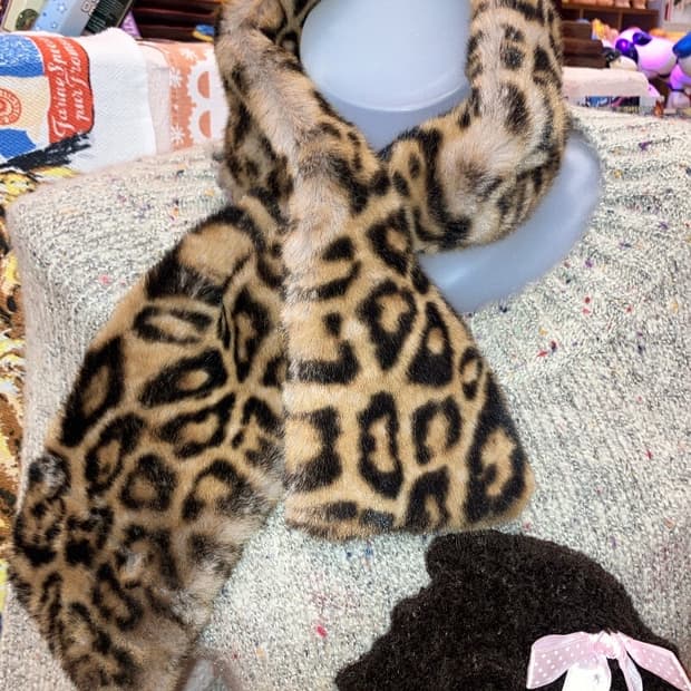 호피 퍼 머플러