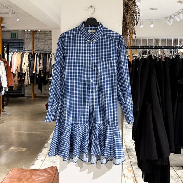 이자벨마랑 에뚜왈 블루 온드리아 셔츠 원피스