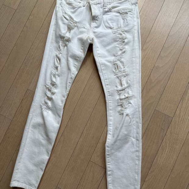 Current/Elliott 화이트 데님 24 청바지 커런트엘리엇 스키니