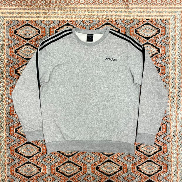 아디다스 스펠로고 그레이 맨투맨 남성2XL