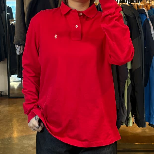 폴로랄프로렌 레드 pk 티셔츠