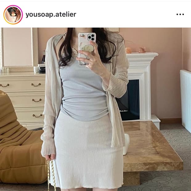 유솝[SOA] 로즈워터스커트 (화이트)
