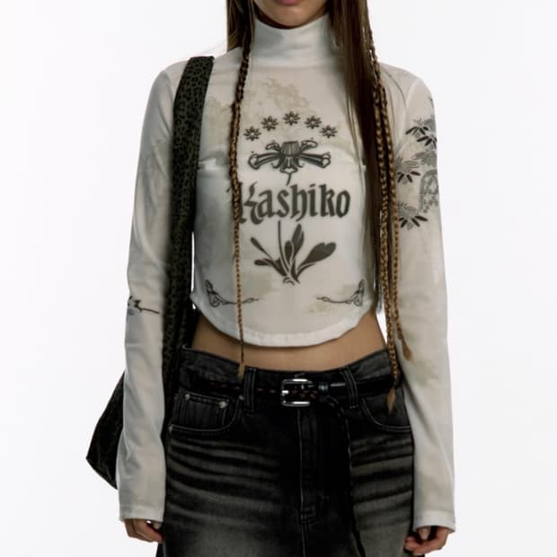 Kashiko mesh top