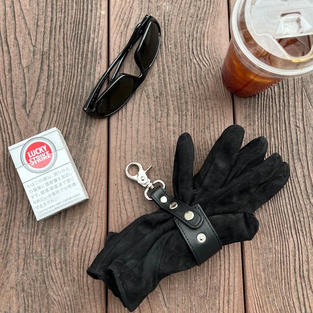 가죽 장갑 홀더 키링