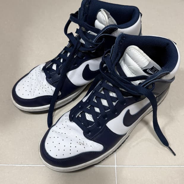 나이키 덩크 미드 네이비 260